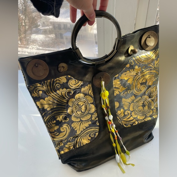 Vintage Anthropologie Boho tote bag - Picture 2 of 5